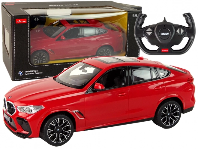 Diaľkovo ovládané auto BMW X6 M - červené