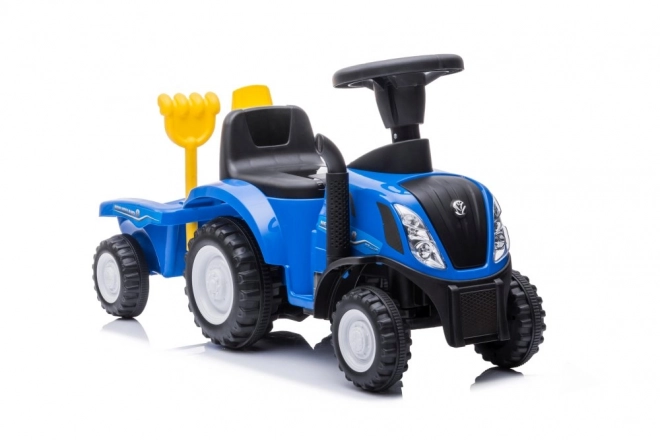 Odrážadlo traktor New Holland modrý