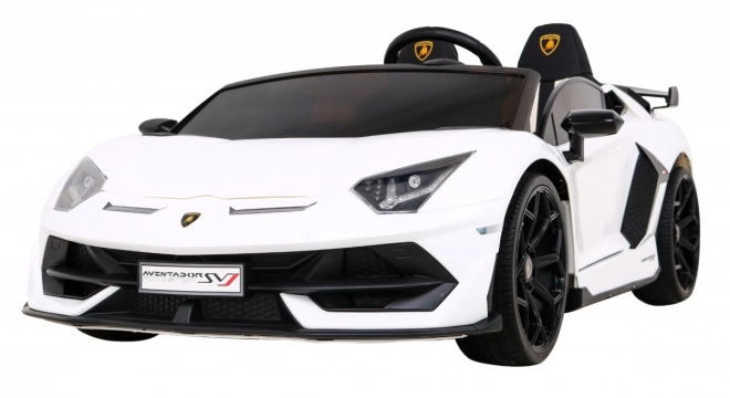Lamborghini SVJ DRIFT pro 2 deti Biela + funkcia Drift + diaľkové ovládanie + MP3 LED + pomalý štart