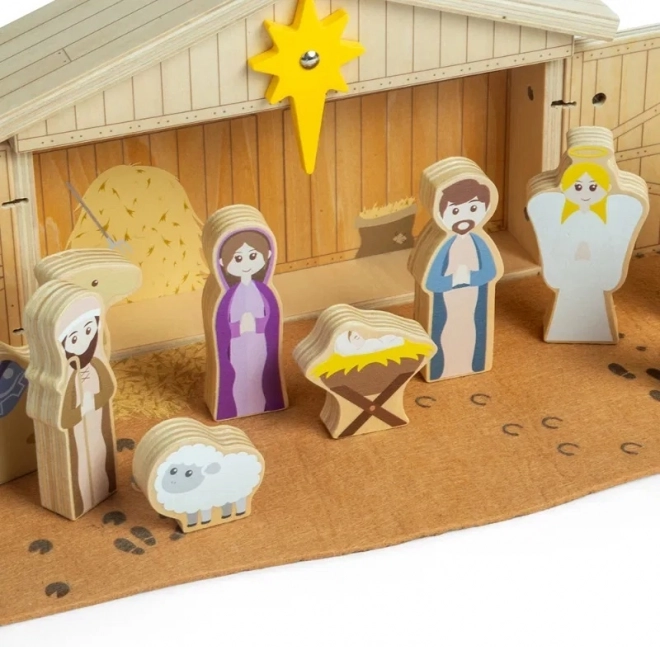Bigjigs Toys Drevený Vianočný Betlehem