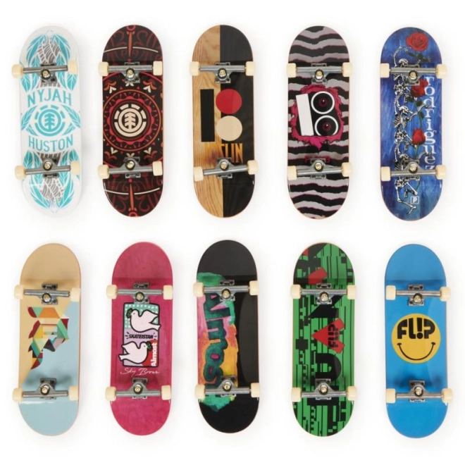 S kolekciou 10 fingerboardov