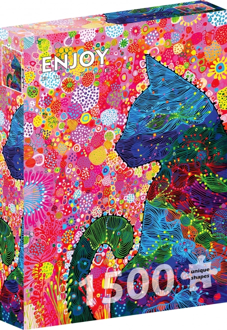 Puzzle Toulavá mačka 1500 dielikov