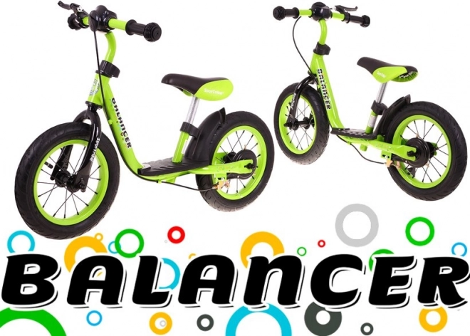 Detský balančný bicykel SporTrike Balancer zelený