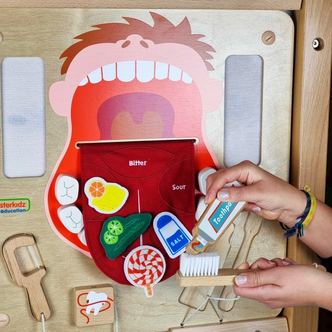 Hygiena ústnej dutiny - montessori nástenná tabuľa