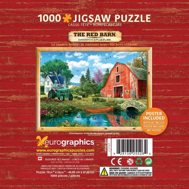 EUROGRAPHICS Puzzle Červená stodola 1000 dielikov