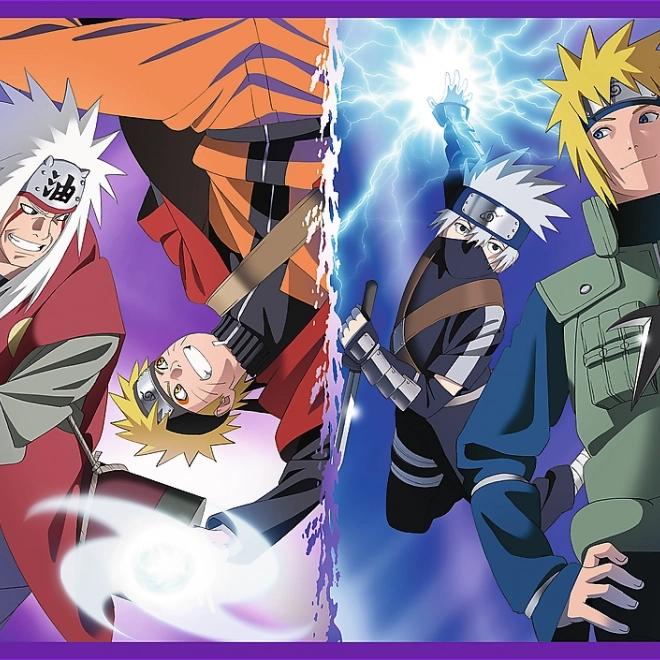 Trefl Puzzle Naruto Shippuden: Dobrodružstvá Naruta Uzumaki 4x250 kúskov