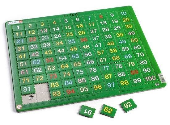 Larsen vzdelávacie puzzle Počítanie do 100