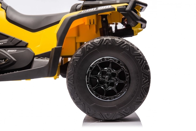 Detská štvorkolka Can Am Outlander ATV žltá