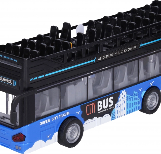 Dvojposchodový vyhliadkový autobus s efektmi 28 cm