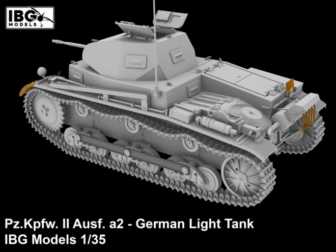 Plastikový model nemeckého ľahkého tanku Pz.Kpfw II Ausf. a2 1/35