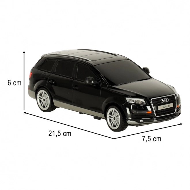 Zabavné zábavné autíčko Rastar Audi Q7 1:24 čierne