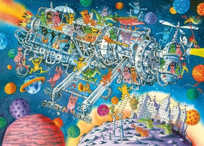Puzzle Mimozemšťania vítaní 1000 dielikov