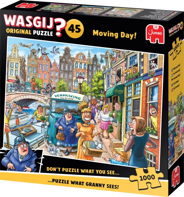 Jumbo puzzle Wasgij 45: Sťahovanie 1000 kúskov