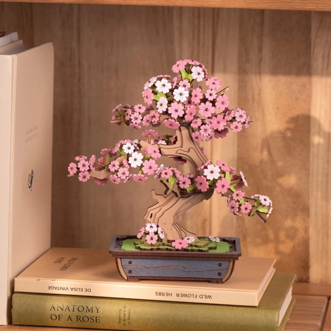 Robotime drevená 3D skladačka bonsaj sakura