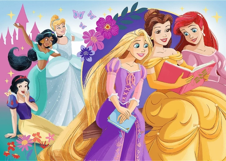 TrefL trblietavé puzzle Princezné – Záře priateľstva 100 dielikov