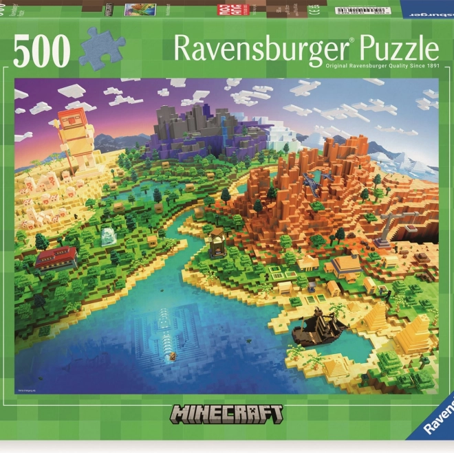 Puzzle Minecraft 500 dielikov od Ravensburger