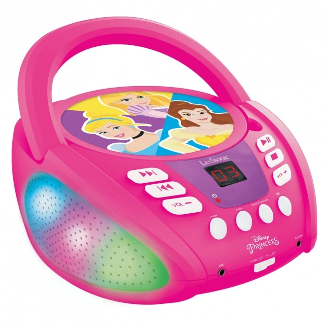 Svietiaci Bluetooth CD prehrávač Disney Princezné