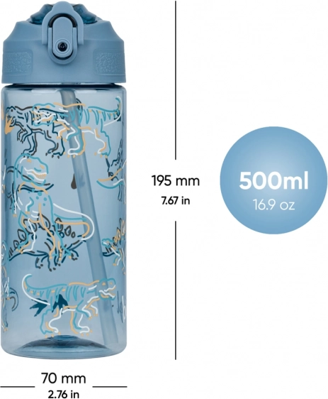 Tritánová fľaša na pitie s motívom dinosaury BAAGL 500 ml