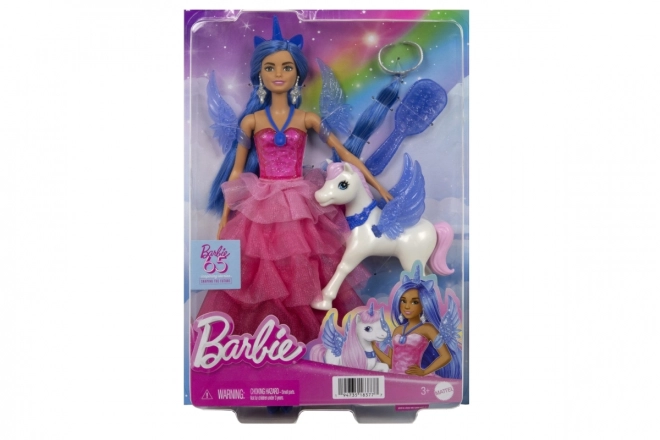 Barbie Panenka k 65. výročiu: Safírový Okřídlený Jednorožec