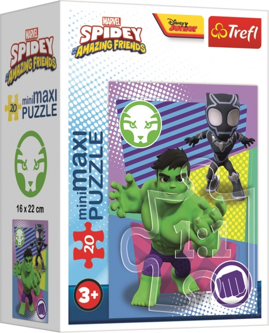 Puzzle Spidey a jeho úžasní priatelia 20 dielikov