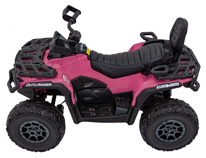 Ružová štvorkolka Can-Am Outlander ATV