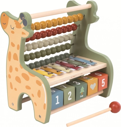 Multifunkčné počítadlo žirafa s xylofónom 2Kids Toys