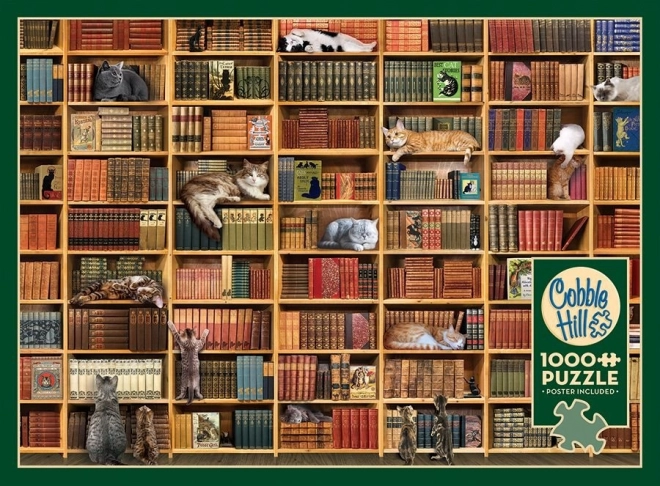 Puzzle Mačacia knižnica 1000 dielikov