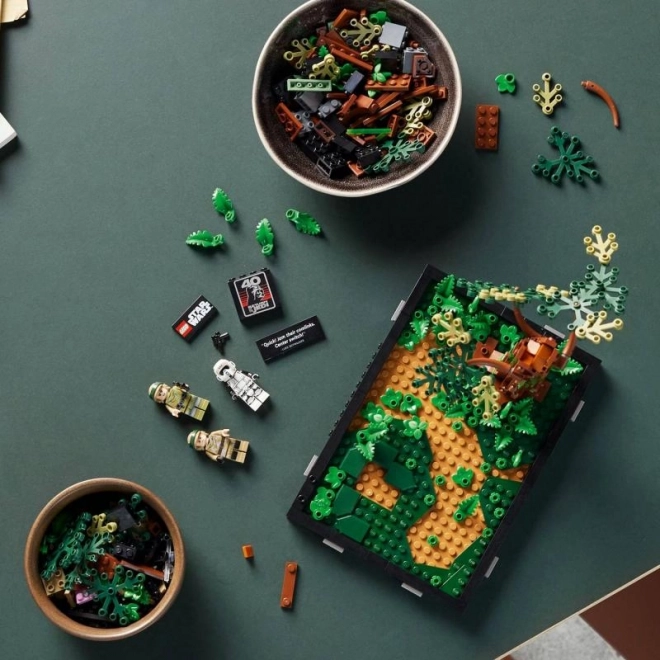 Lego Star Wars Honička spídrů na planéte Endor – diorama