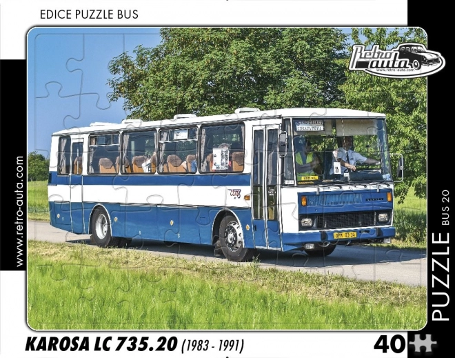 Puzzle Retro autá Autobus Karosa LC 735.20