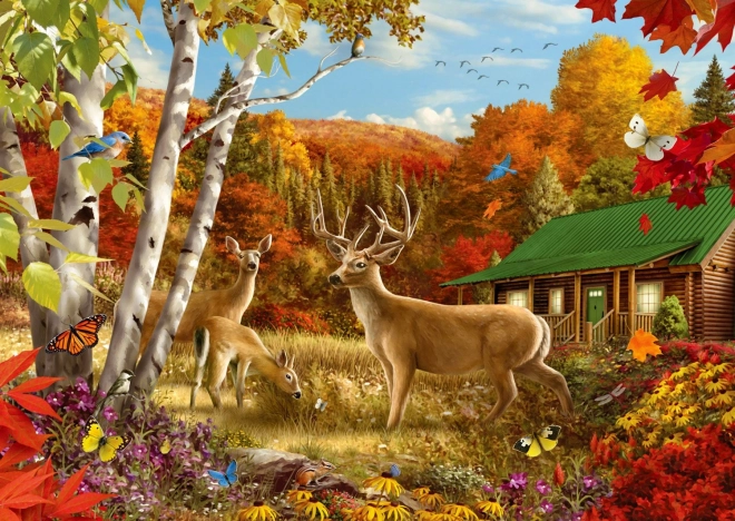 Puzzle Niekde na poli 1000 dielikov