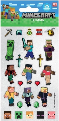 trblietavé samolepky Minecraft – 25 ks