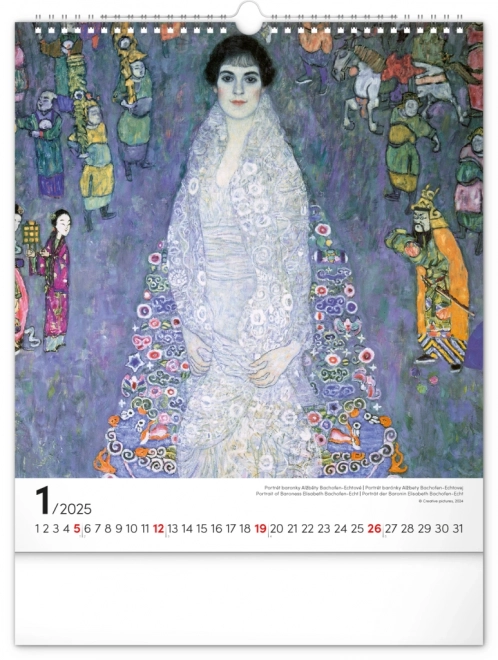 Nástenný kalendár Gustav Klimt 2025