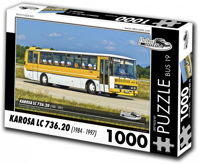 Puzzle Retro-Auta Autobus Karosa LC 736