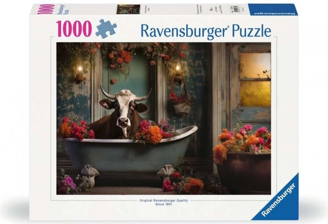 Puzzle Krava vo vani 1000 dielikov