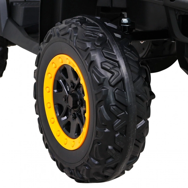 Štvorkolka XT-Speed pre deti žltá + 4x4 + EVA + pomalý štart + rádio MP3 + LED dióda