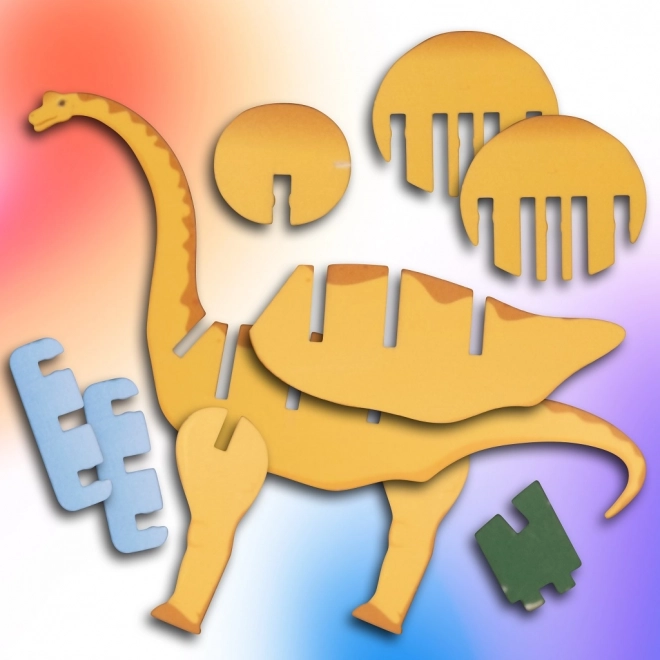 EscapeWelt 3D drevené puzzle Brontosaurus
