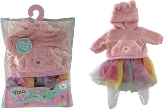 Suknička pre bábiku s mikinou PLEJO 40 - 43 cm