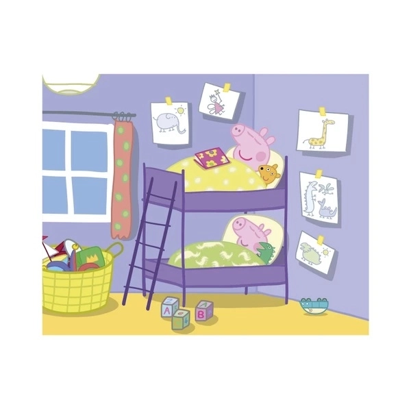 Drevené kocky Peppa Pig: Veselý deň – 20 kociek