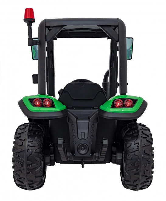 Detský traktor so zeleným prívesom