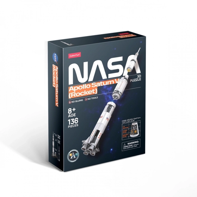 3D puzzle raketa Apollo Saturn