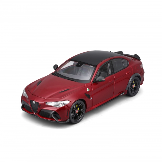 Model Bburago Alfa Romeo Giulia GTAm v červenej metalíze