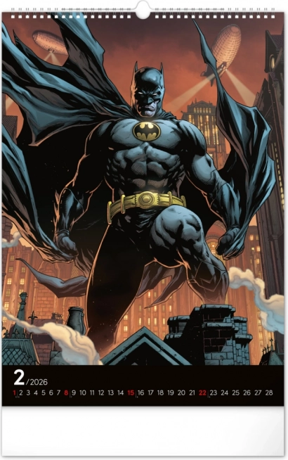 Nástenný kalendár Batman Dark 2026