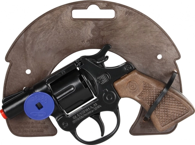 Policajný revolver kovový čierny 8 rán