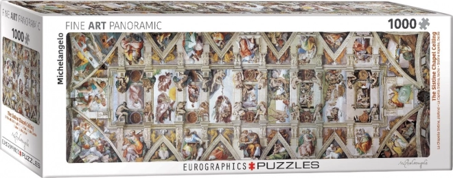 Eurographics panoramatické puzzle Strop Sixtínskej kaplnky 1000 dielikov