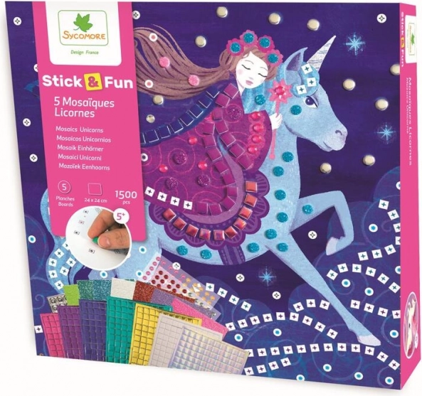 Stick & Fun mozaiková sada Jednorožci