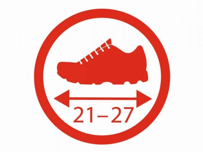 Jednoduché nastavenie pre veľkosti 21–27