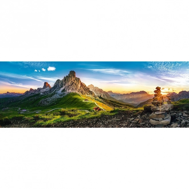 Panoramatické puzzle Passo di Giau, Dolomity - 1000 dielikov