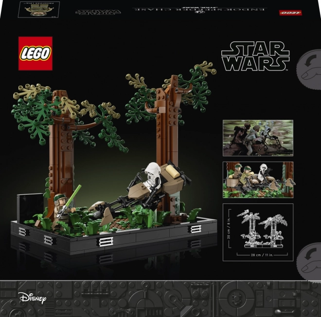 Lego Star Wars Honička spídrů na planéte Endor – diorama