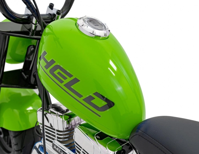 Chopper Warrior Zelený motocykel