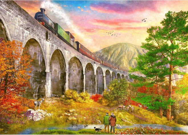 Puzzle Viadukt Glenfinnan 1000 dielikov